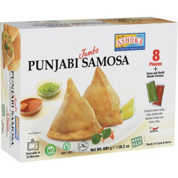ASHOKA Samoussa Punjabi Jumbo & Chutney 8 PCS