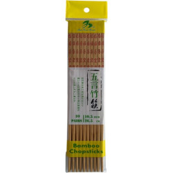 SHINE FARM Baguettes en bambou carbonisé